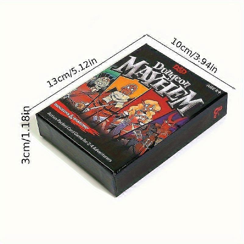 New models Dungeon Mayhem Card Game For 2-4 Players, 120pcs Cards Board Game, Party Game For Friend And Family jkw