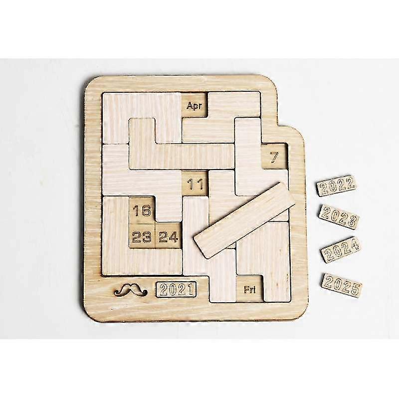 Calendrier quotidien puzzle calendrier en bois jouez un puzzle diffrent pour afficher la date difficile puzzle (1set)