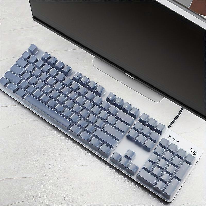 For Logitech K845 Ultra-thin Silicone TPU Shell Desktop Keyboard Cover Protector Wired 89-104 key Concave And Convex Desktop Skin Cover Dustproof Keyb