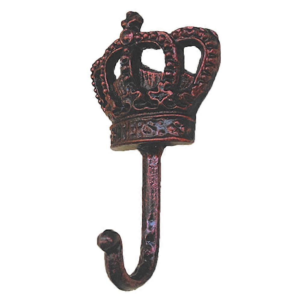 Cast iron wall hanging clothes hook hook hook creative crown decoration wall hook iron art