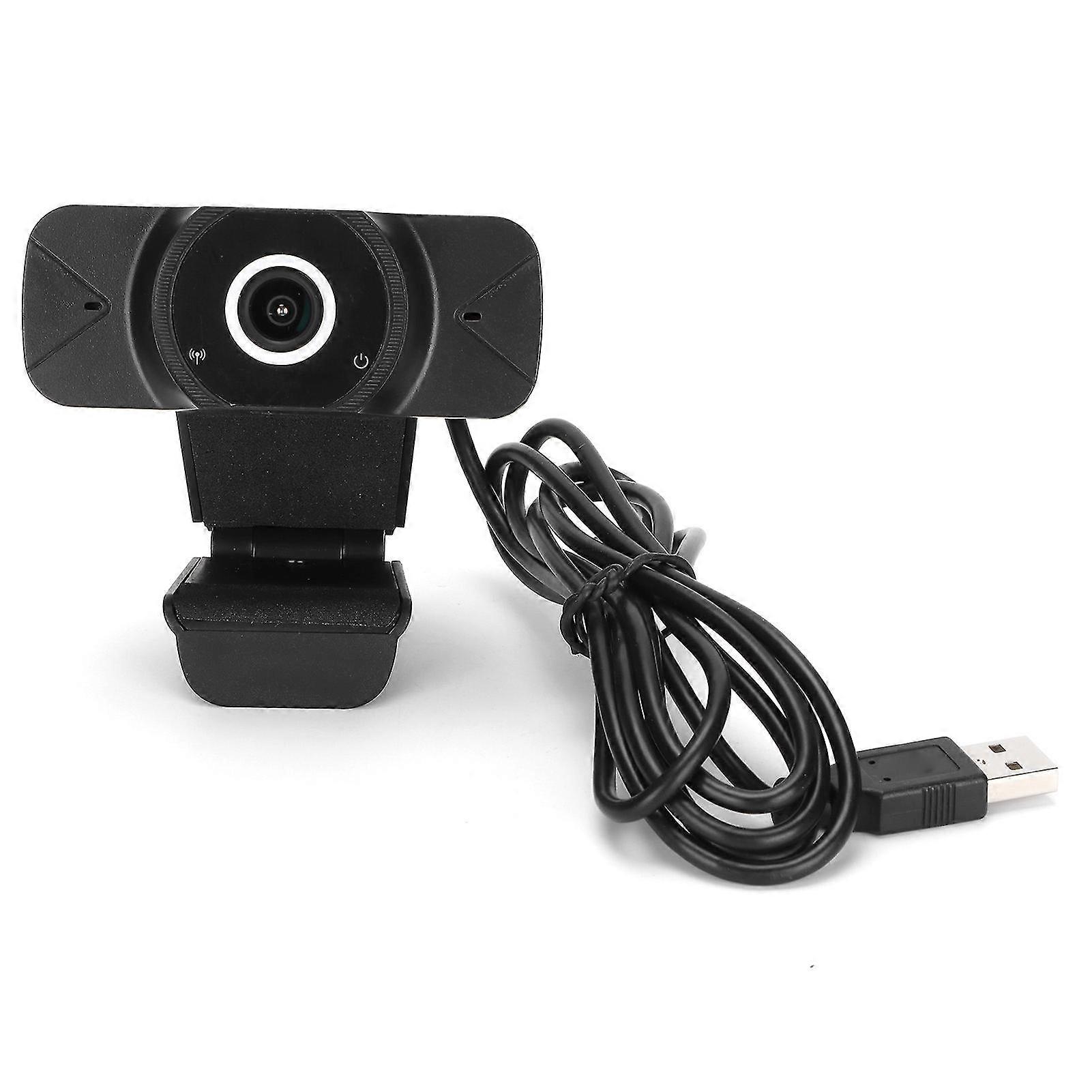 Computer Camera 1080P PC Webcam with Noise Reduction Microphone compatible with Web Conferences Live Broadcasts-YM
