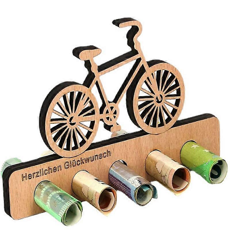 Hölzerner Geldgeschenkhalter, Motorradform Geldhalter Geldgeschenkidee
