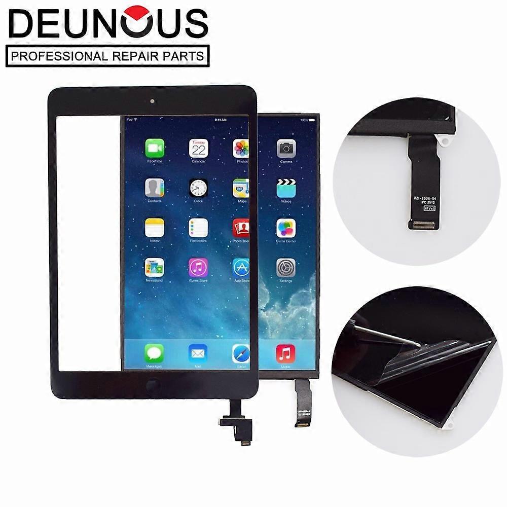 Black White For iPad Mini 1 1st A1432 A1454 A1455 Touch Screen Digitizer Sensor Glass + LCD Display Screen Panel Monitor