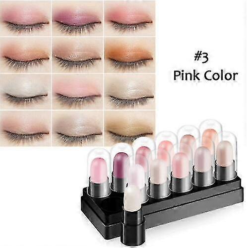12 Colors Eyeshadow Pen Set Waterproof Long-lasting Shimmer Glitter Eyeshadow