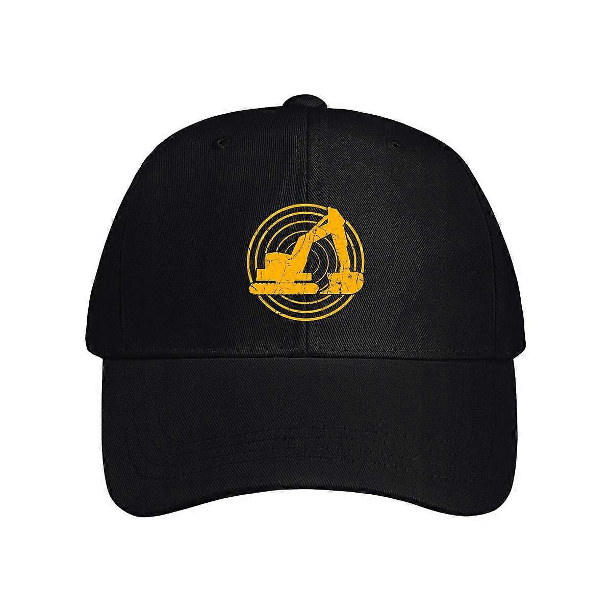 Excavator Silhouette Baseball Cap