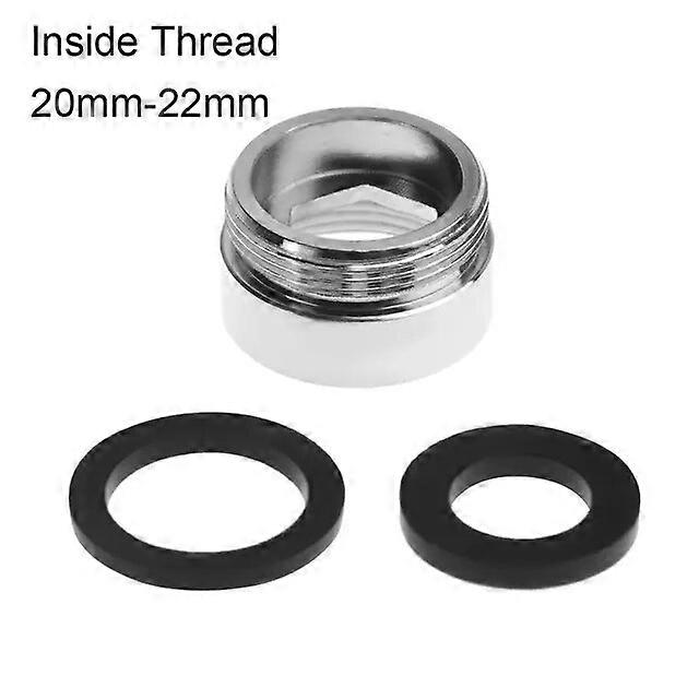 16/18/20/22/24/28/mm to 22mmTap Aerator Connector Metal Outside Inside Thread Water Saving for Kitchen Faucet with Gaskets