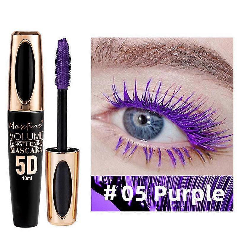 6 Colors Mascara, Colorful Mascara Waterproof Long-lasting Volumising Lengthening Curling, Create 4D Charming Eye Makeup, Brilliant Halloween/Christma