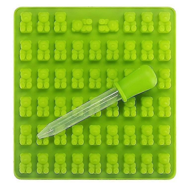 Candy form Gummy Bears Silicone green