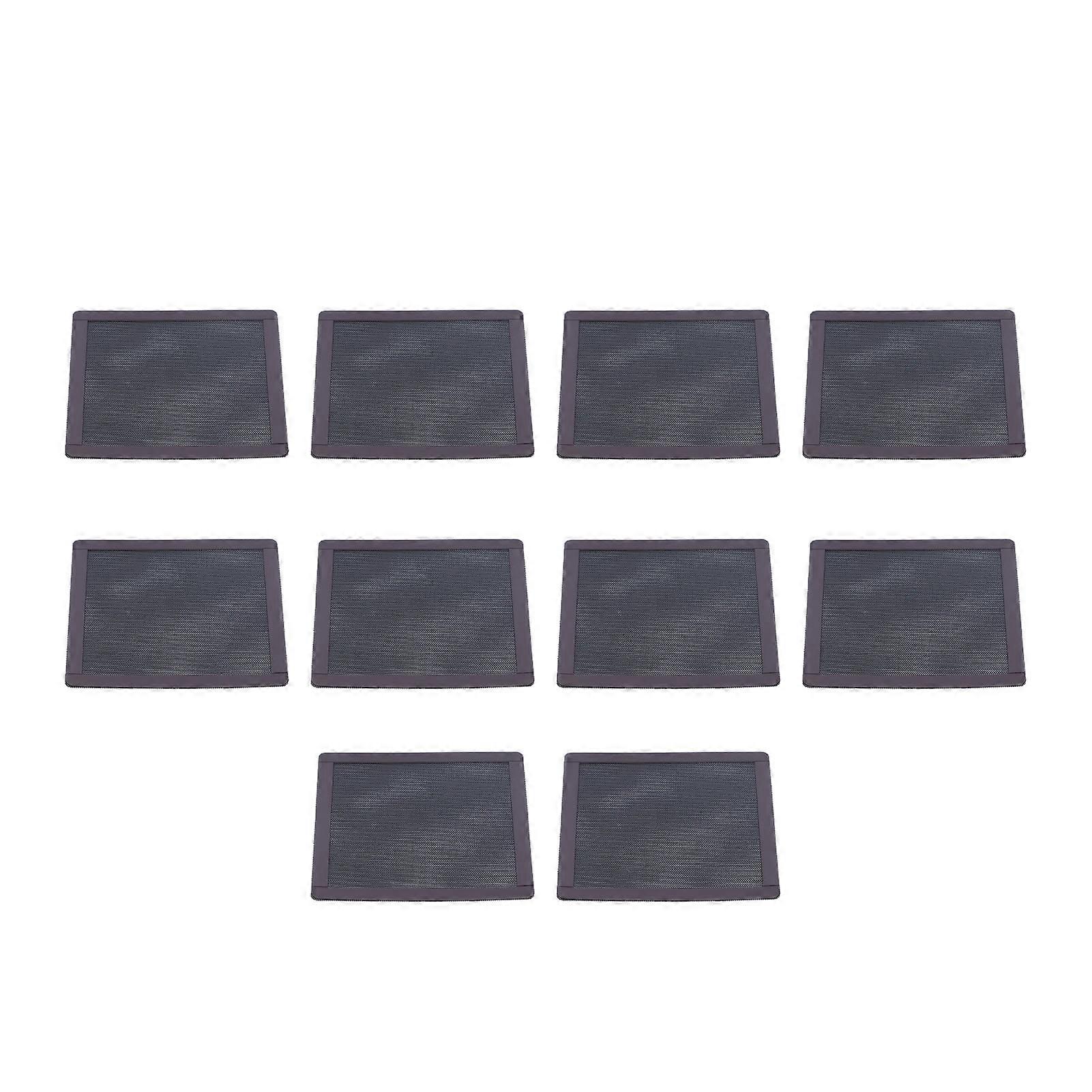 10Pcs Fan Dust Filter Mesh PVC Magnetic Frame PC Computer Case Cover 140mm Black
