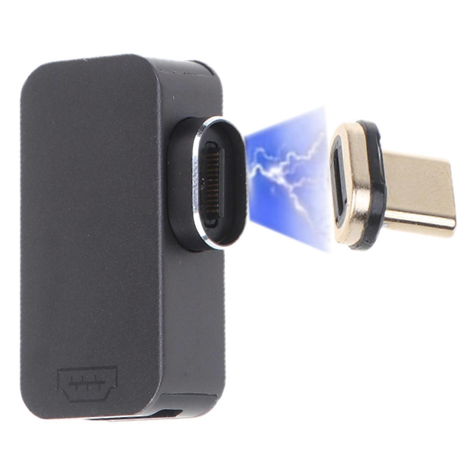 Right Angle Type C to HDMI-Compatible Converter for Android for Windows Laptop