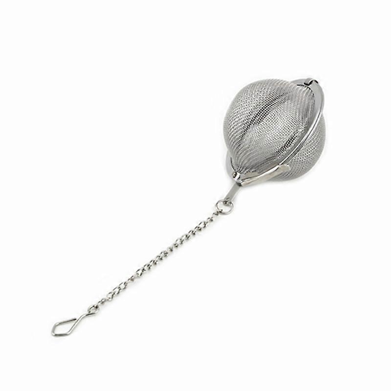 Stainless Steel Infuser Strainer Mesh Tea Spoon Locking Spice Egg Shaped Ball