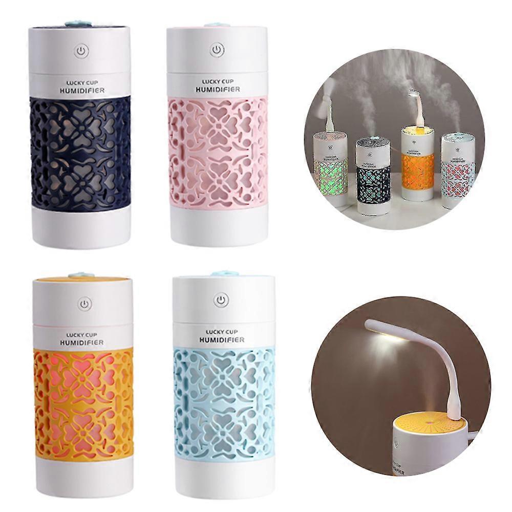 Humidifiers Lucky Cup Humidifier USB Ultrasonic Aroma Diffuser 3 In 1 LED Light