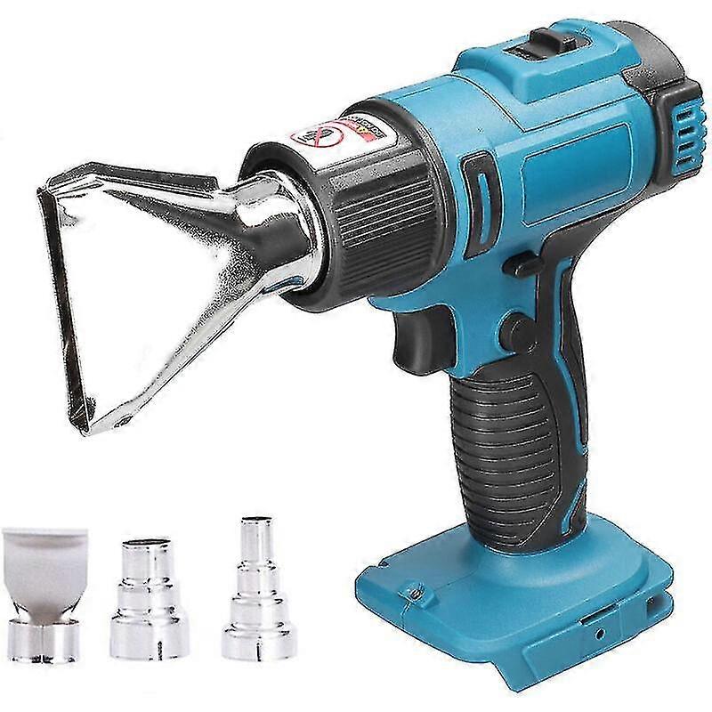Cordless Lithium Battery Heater With 2 Nozzles Compatible With Makita 18v Lithium Battery, Multicolor