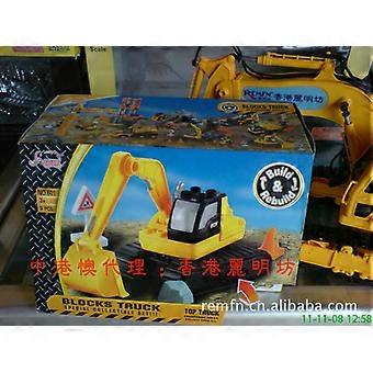 Children's Intelligence Development Toy Excavator Model Engineering Vehicle Assembly Toy Excavator Model Wholesale"