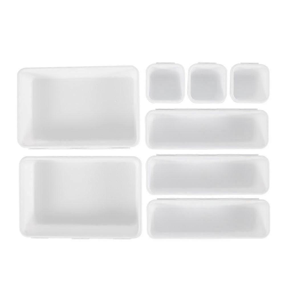 8pcs Storage Tray Multifunctional Drawer Organizer Kitchen Cutlery Divider