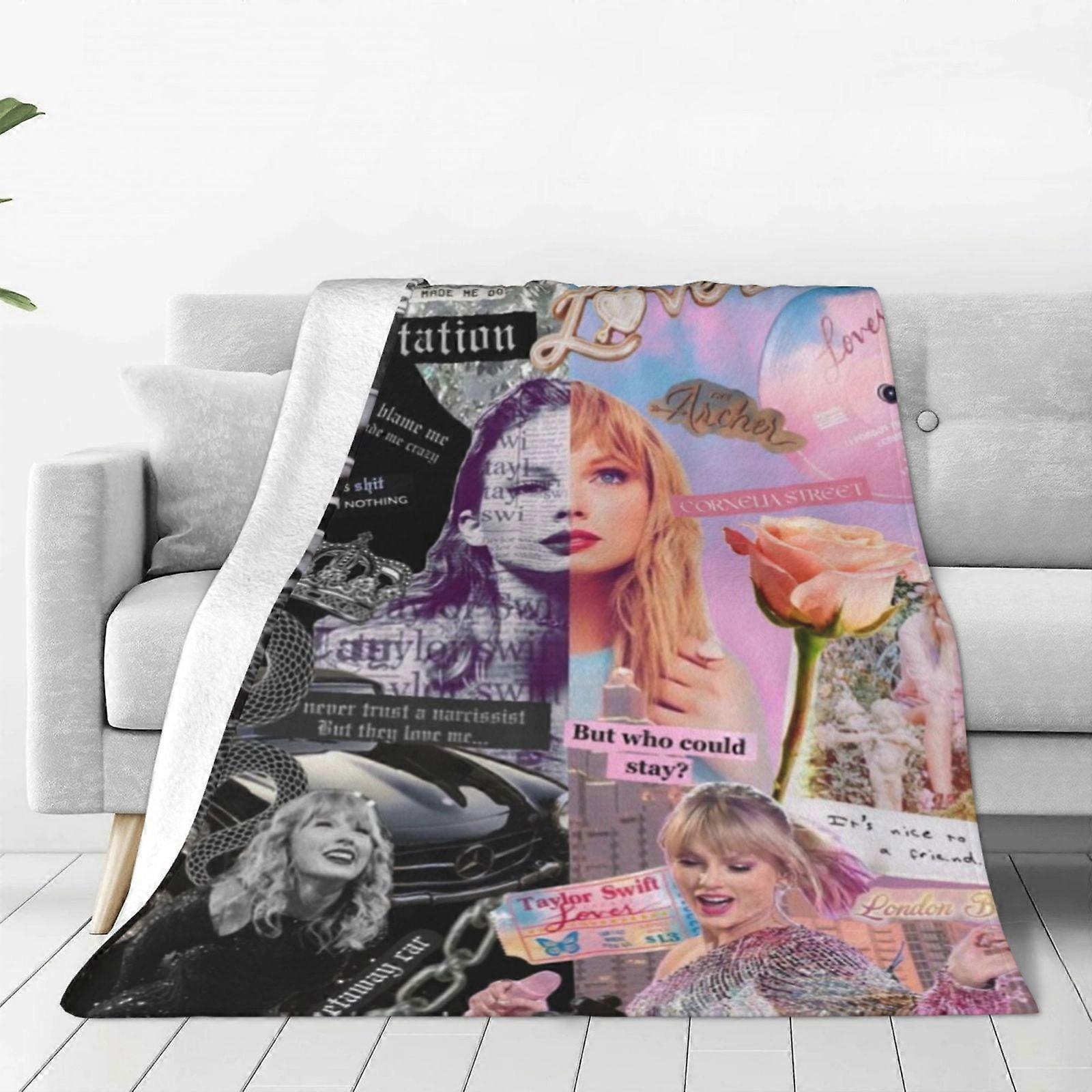 o1036 Tay-Lor Swi-ft Fleecedecke Super Soft Cozy Throw Blanket Lightweight Fuzzy Comfy Flanell Blanket xMT10891