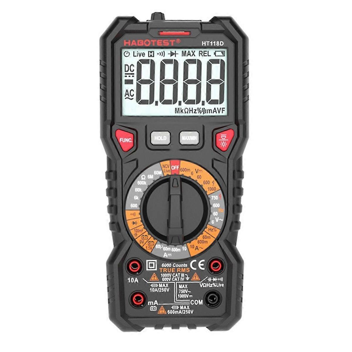 HT118A/C/D High-Precision Professional Digital Multimeter with Dual Backlight Automatic Digital Display