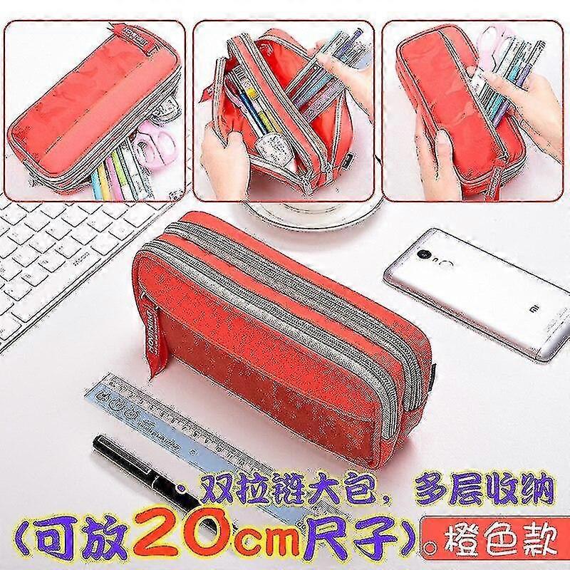 school capacity supplies gift large stationery tools case