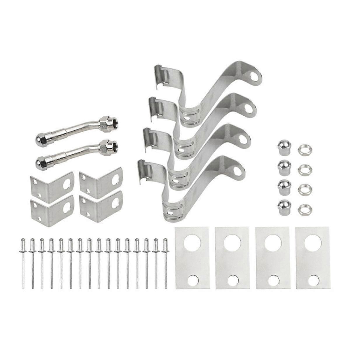 Dually Valve Stem Extenders Kit for 16 Inch to 19-1/2 Inch Dual Wheel Tire Valve Extension for Most Cars