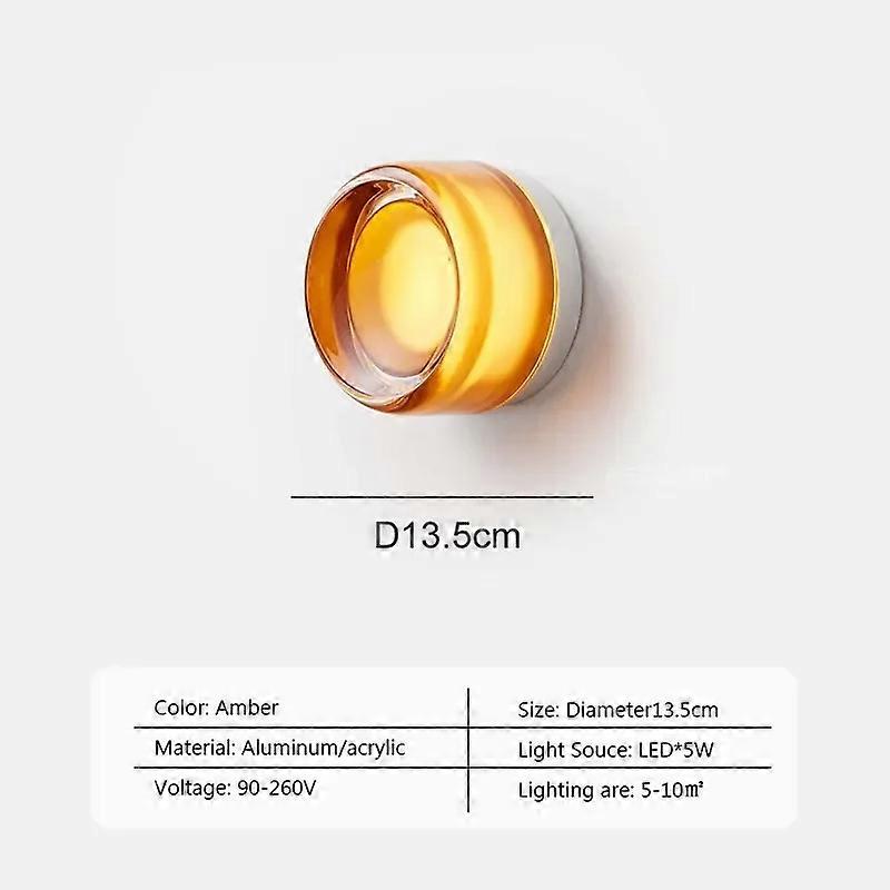 LED Wall Light Design Round Outdoor Lamp For Bedroom Hallway Bathroom Wall Lamp Modern Sconce Fixture Decor Acrylic Indoor Light