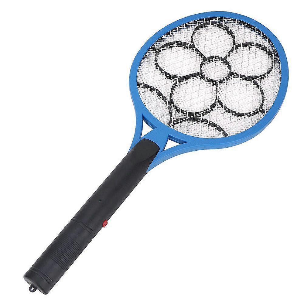 Cordless Battery Power Electric Fly Mosquito Swatter Bug Zapper Racket Insects Killer (blue)