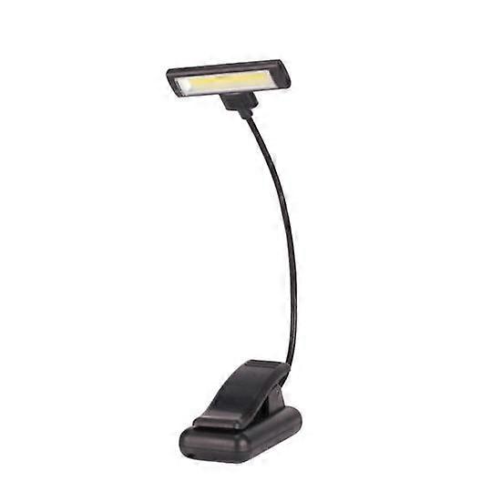 Rechargeable LED Reading Lamp with Eye-Care Technology Portable Clip-On Design Multi-purpose Horizontal Head Reading Light