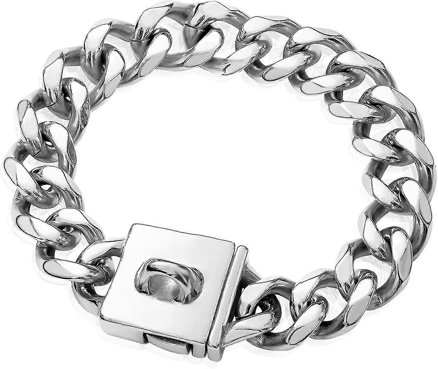 Big Dog Chain Collar 23MM Heavy Duty Thick Cuban Link Dog Collar Stainless Steel Metal Walking Choke Chain Necklace for Medium Large XL Dogs ( 18inch)