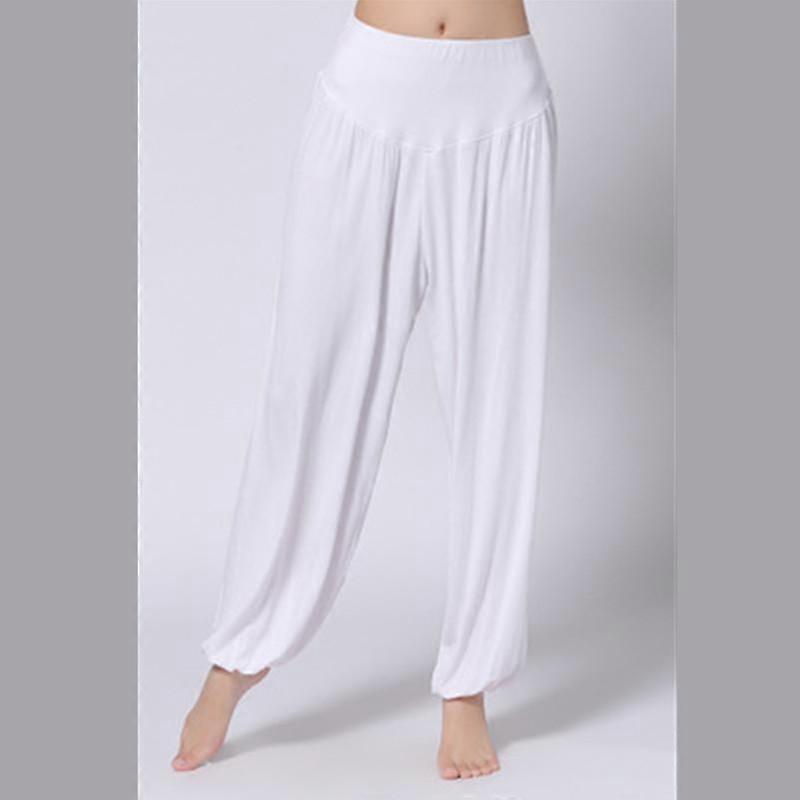 Women's Yoga Pant Elastic Lady Pants Loose Modal Cotton Soft Dance Harem Pants Sports