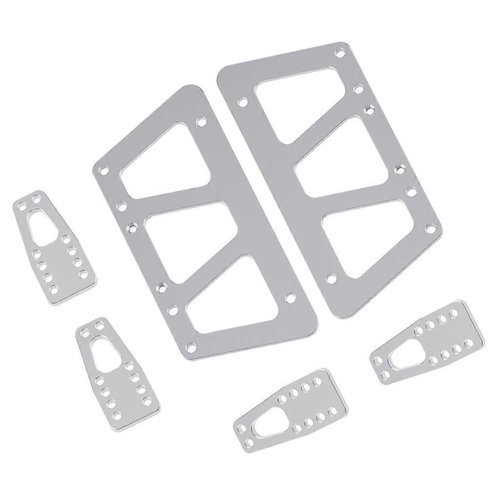 RC Car Chassis Lift Plate Set Kit Upgrade Chassis Rise Set Durable Accessories for Axial SCX10 Metal Model Car Part Silver