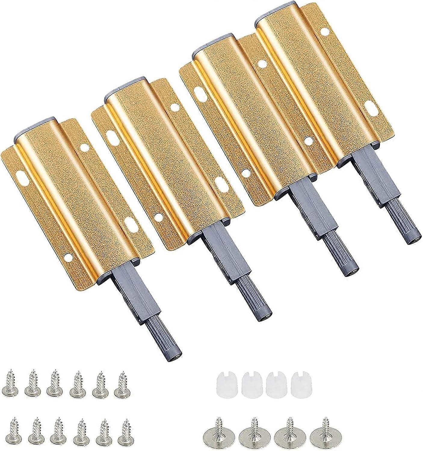 3 Pack Pressure Drawer Opener Cabinet Door Pressure Opener Push Button Drawer Push Door Opener