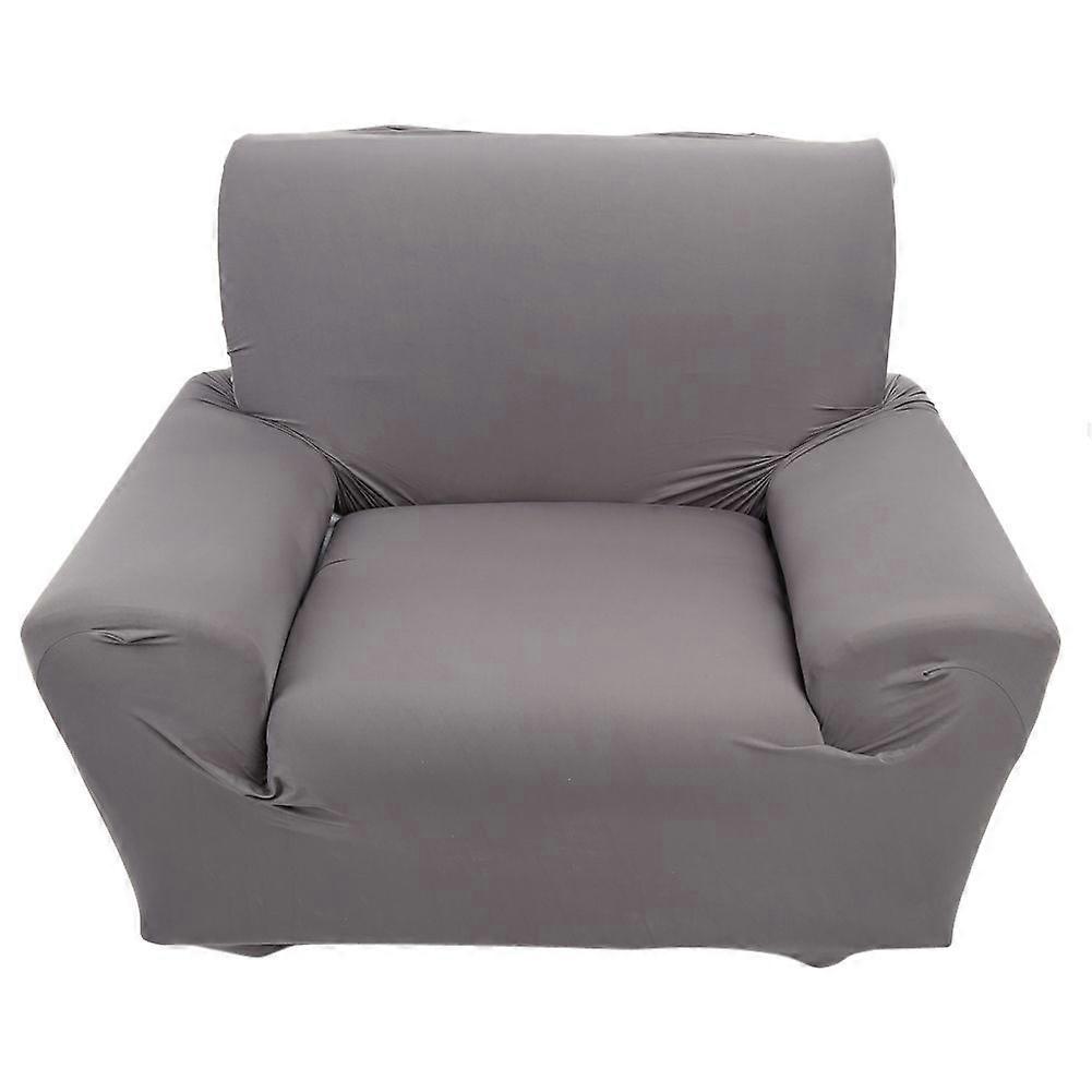 1 pcs Single Sofa Slipcovers 1 Seater High Elasticity Soft Couch Covers Grey(90-140cm)