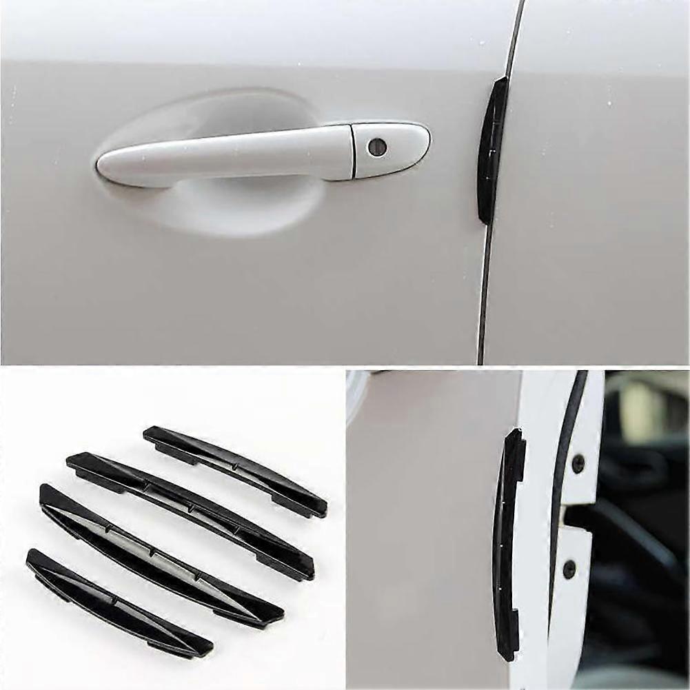 4pcs Universal Car Door Edge Scratch Anti-collision Protector Guard Strip Trim