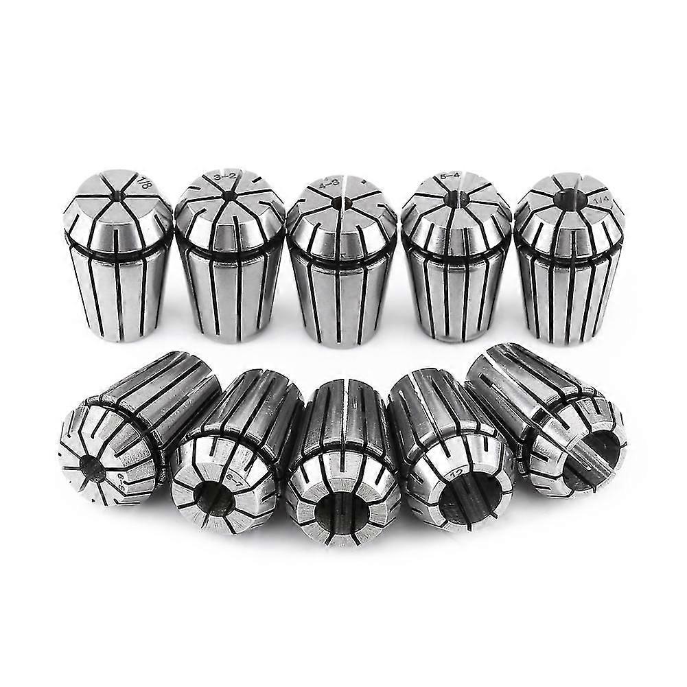 ER20 Collet Set - 10pcs High Precision Spring Steel for CNC Milling Lathe Tool