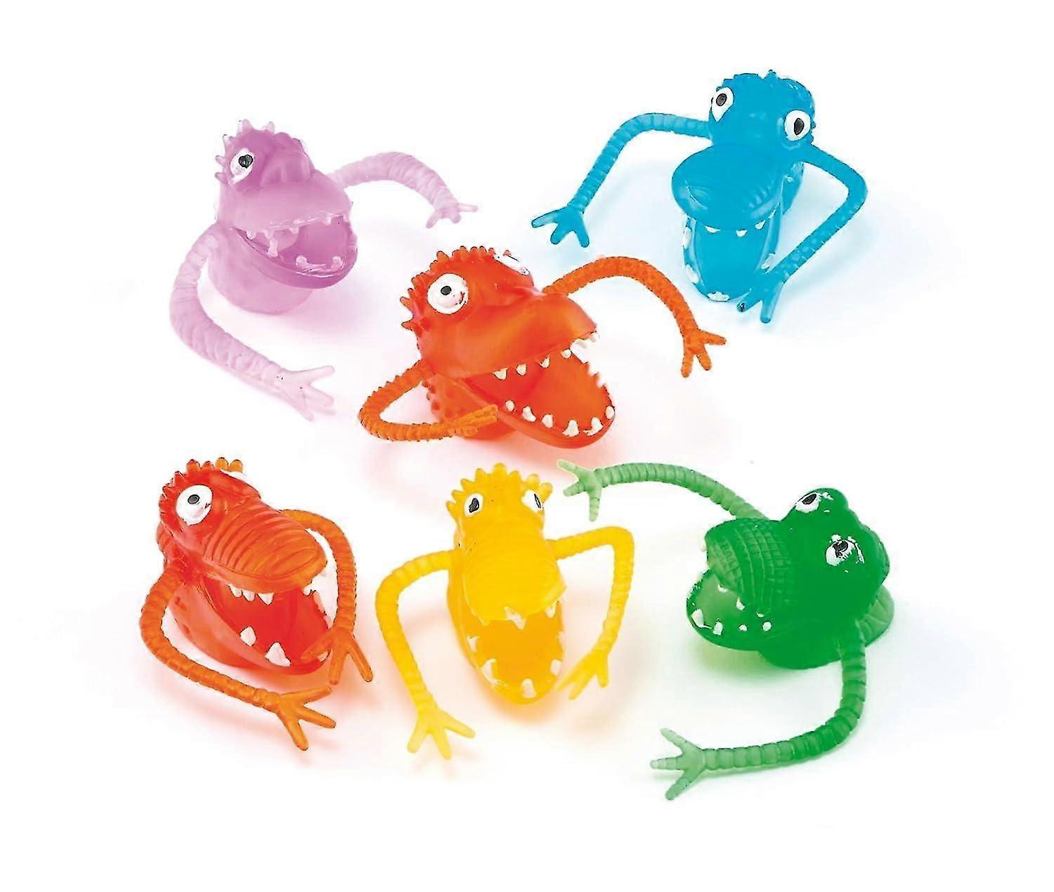モンスターフィンガーパペット-10個セット、子供用パペット、パーティーフェイバーバッグやキッズフェイバーに最適