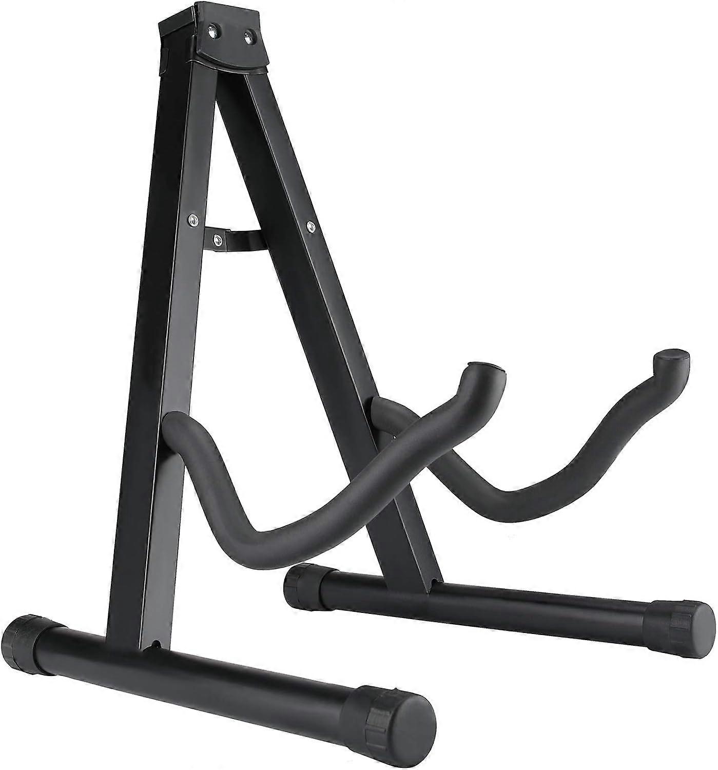 A-Frame Folding Guitar Stand for Musicians, Non-Slip Feet Guarantee Stability on Any Surface, Soft Padding Protection Ensures Your Instrument Remains
