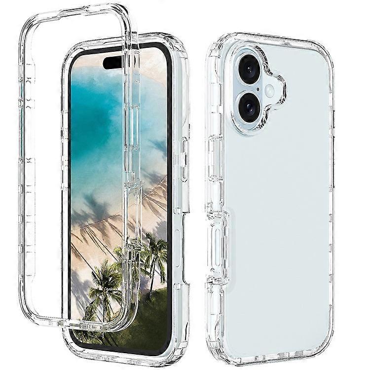 Compatible For iPhone 16 Case Shockproof TPU+PC Hybrid Phone Cover