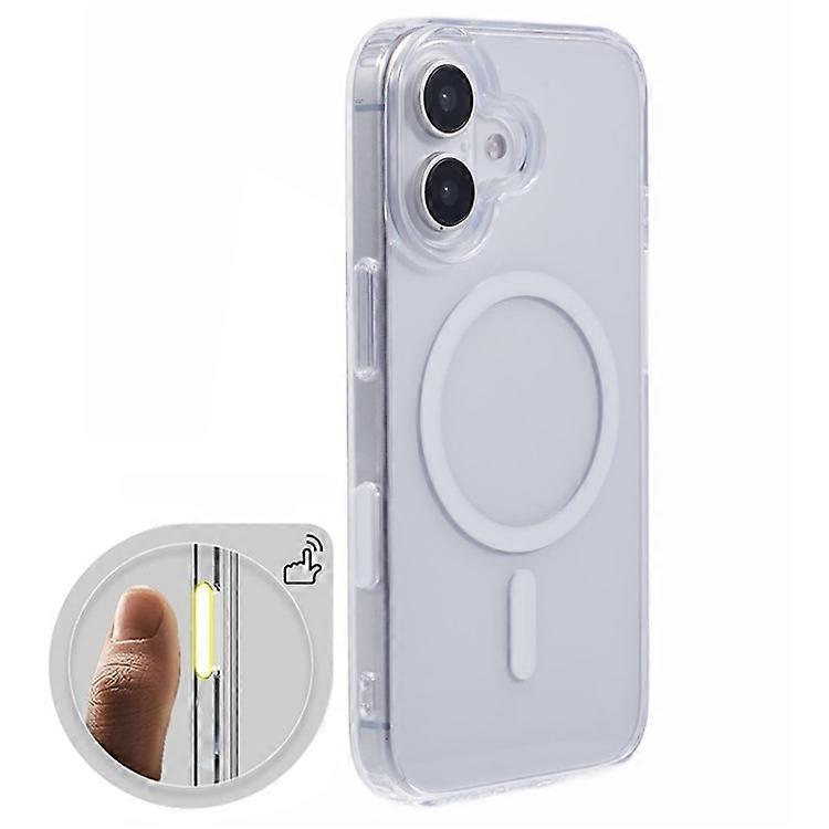 Compatible For iPhone 16 Plus Case Compatible with MagSafe TPU+Acrylic Phone Cover with Camera Control Button