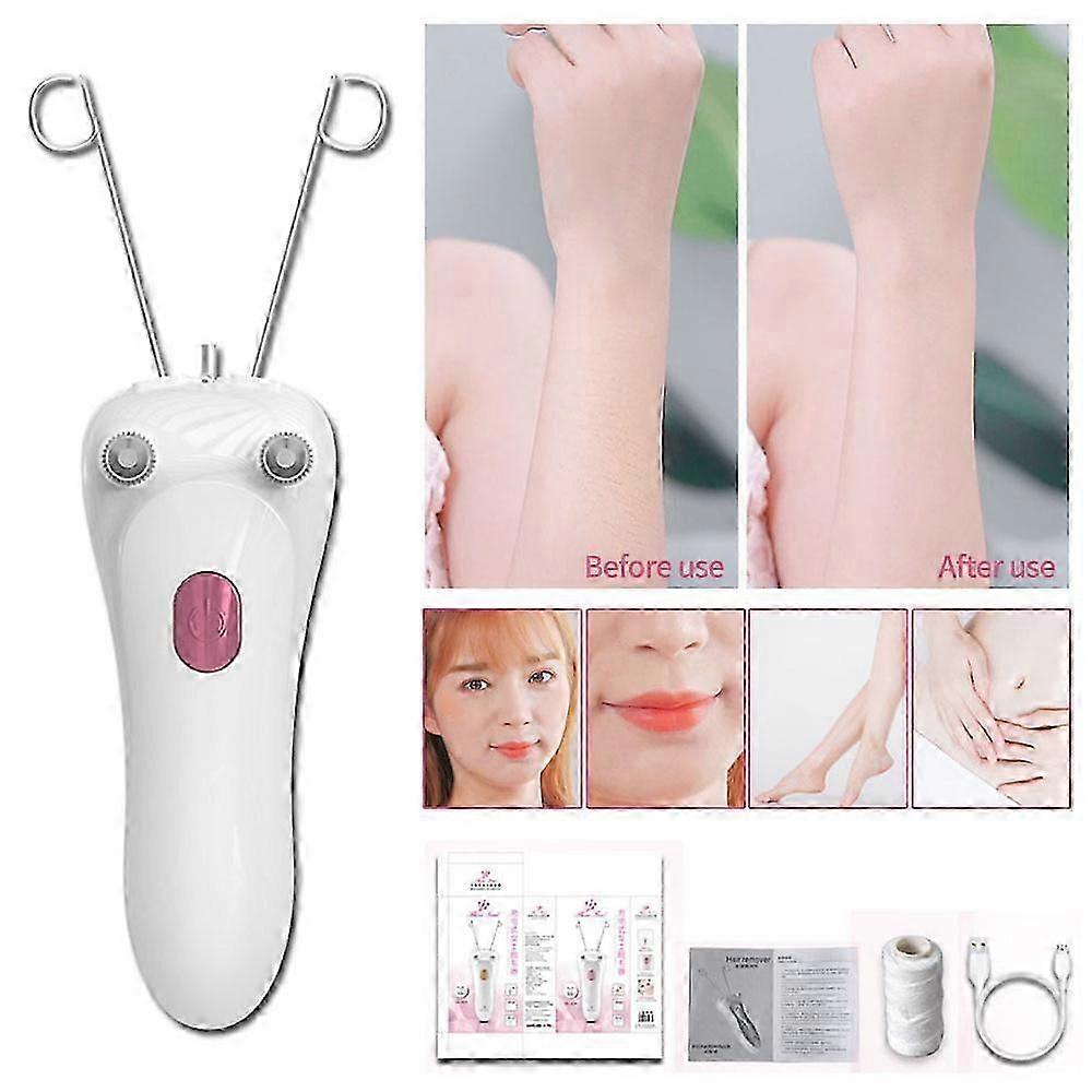 Facial Epilator Electric Face Hair Shaver Machine Tool Remover Katoendraad