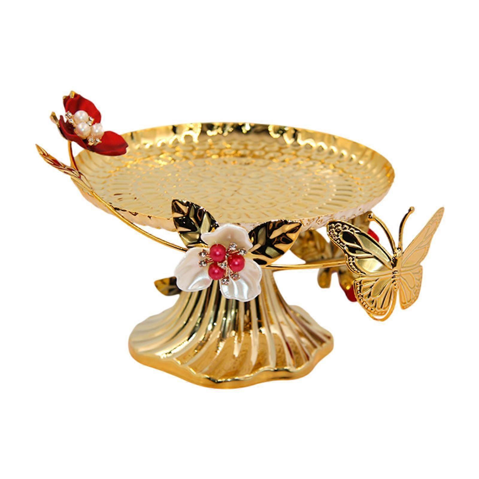 Fruit Serving Bowl Fruit Plate Round Multiuse Table Centerpiece Dessert Display