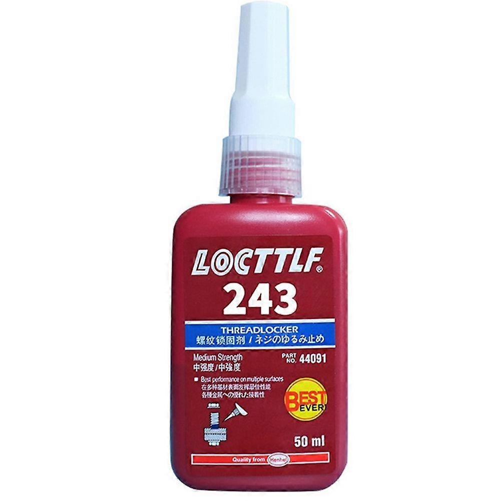 1-3pcsロックタイト243スレッドロック50mlブルーボルトスタッドクイックフィックススクリューグルーナットコンパウンド
