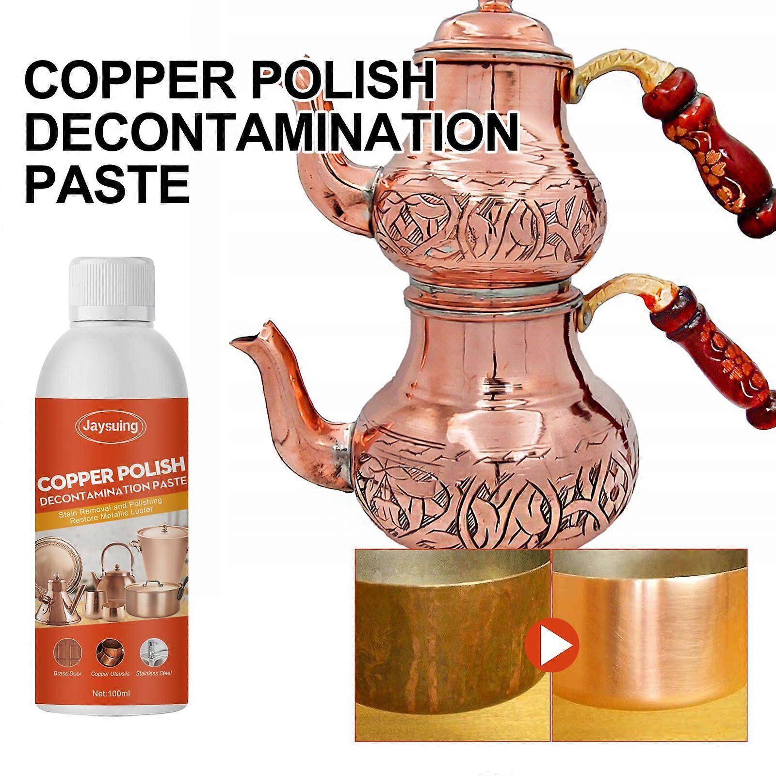 Copper Cleaner, Copper Pot Copper Ware Deoxidized Brass Red Copper Rust Removal Bright Cleaner