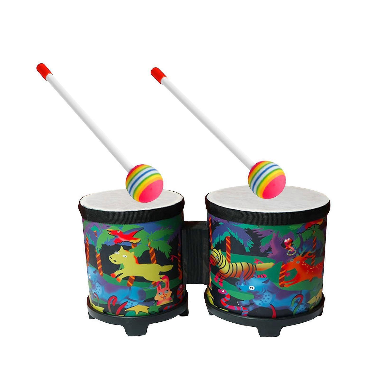 Bongo Drums für Einsteiger, Bongo Drum Set Holz Percussion Instrument Bongos mit