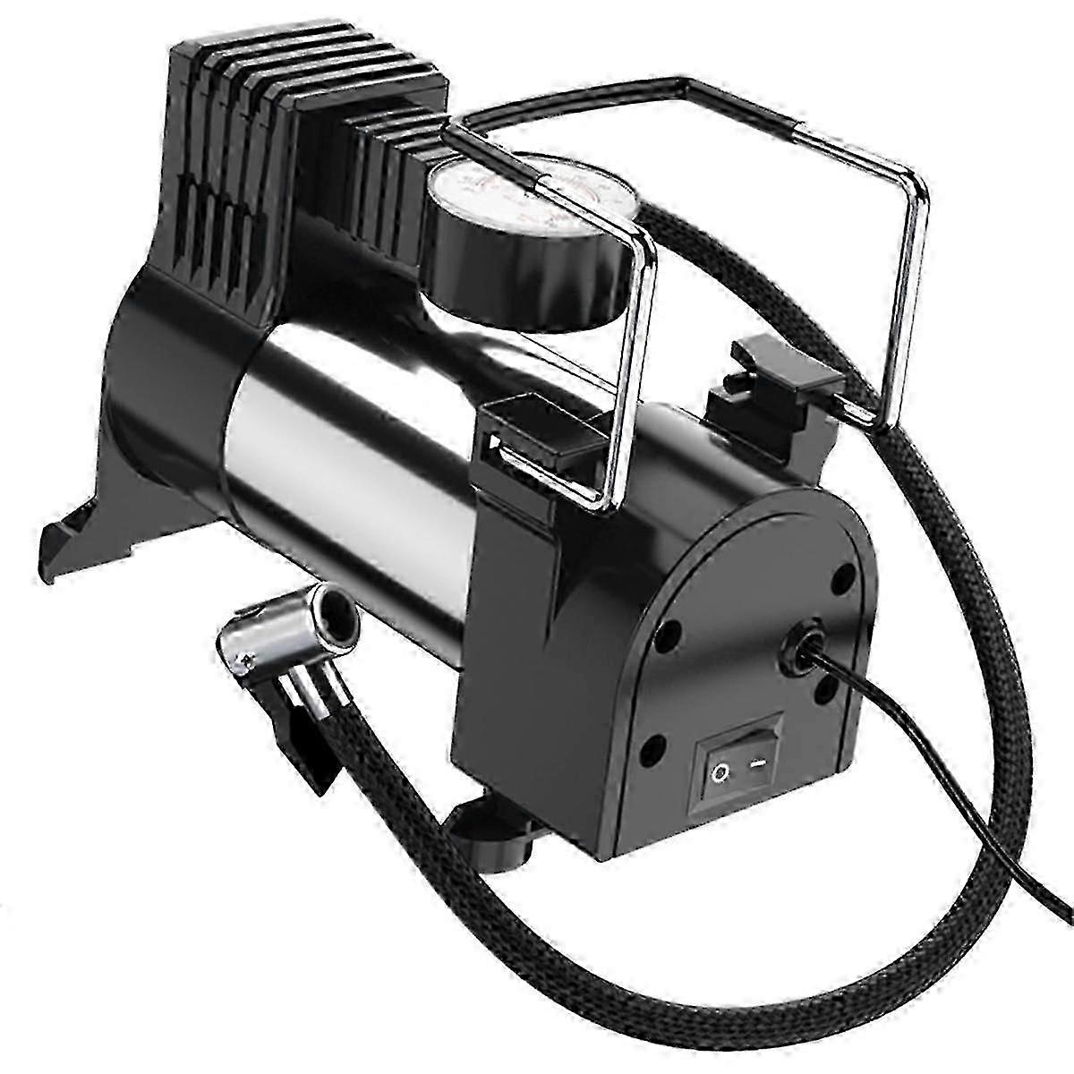 Portable Electric Tire Inflator Pump: Multifunction Vehicle Air Pump With 12v Compressor For Small Vehicles