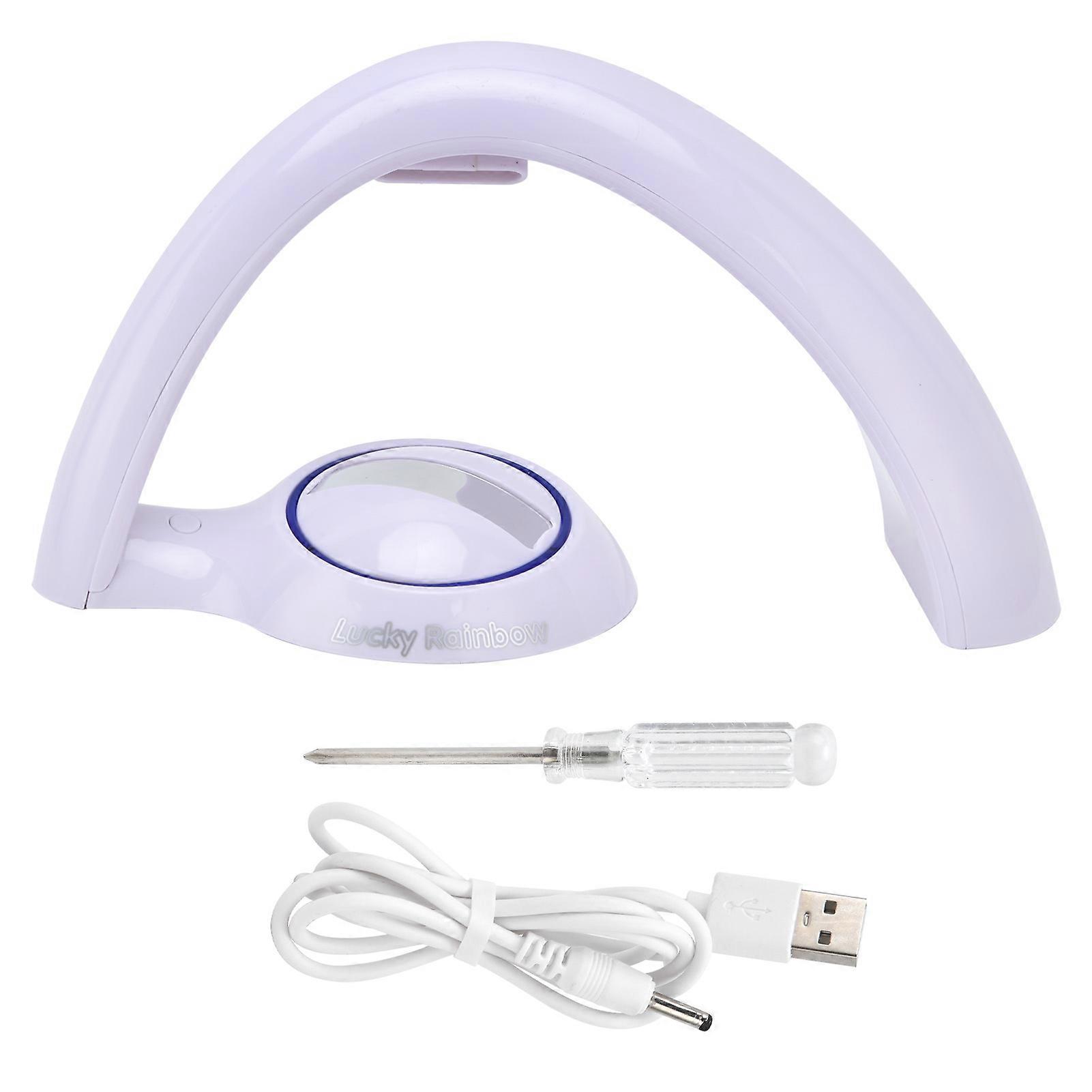 Colorful Rainbow Projection Lamp with Color-Changing, USB-Powered for Home Bedroom