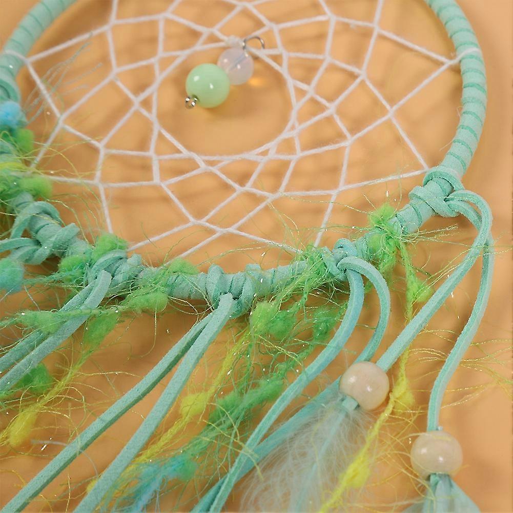 Green Feather Wall Hanging String Light For Bedroom Decor Feather Motif Indoor Wall Art Green Color Accent