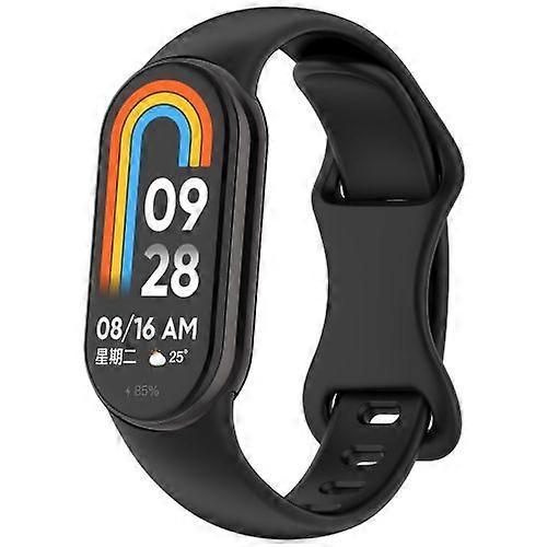 For Xiaomi Smart Band 9 Splayed Tail Reverse Buckle Silicone Watch Band