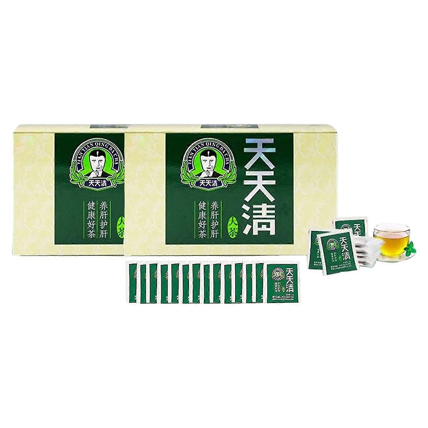 Täglicher nährender Lebertee, 1/2 Stück Tian Tian Qing Da Cha (2 Stück)