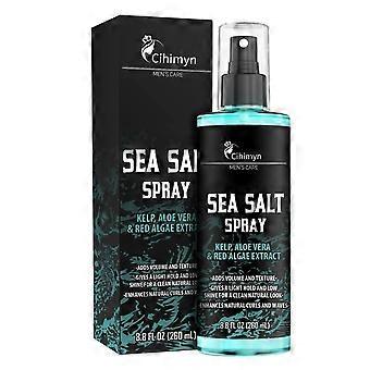 Zeezout Spray voor Haar Mannen - Haar Texturerende Spray met Kelp, Aloë Vera & Rode Algen Extract - Surf Spray - Volume & Textuur - 260ml Strand Haar Spra