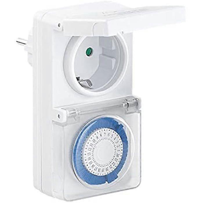 Programmatore Analogico - SILVER ELECTRONICS - 49403 - 24 ore - IP44 - Bianco
