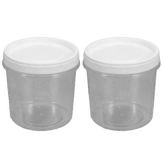 2 st lufttäta frysbehållare med vridlock 400/500/700 ml BPA-fri förseglad grönsakslåda för kök, måltidsförberedelse, läckagesäker rund behållare
